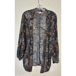 Willow Root Size S Boho Floral Duster Open Top